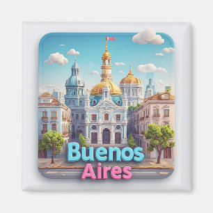 Imã Lembrança de Viagem para Buenos Aires 💙