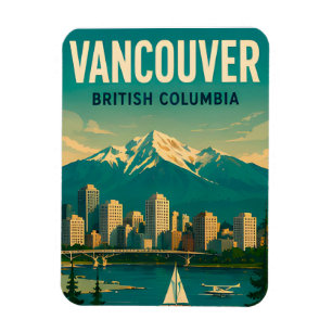 Ímã Lembrança de Viagem Vancouver Canadá