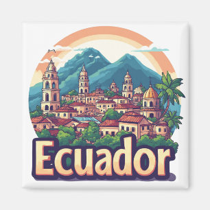 Imã Lembrança do Equador América do Sul 🗺️