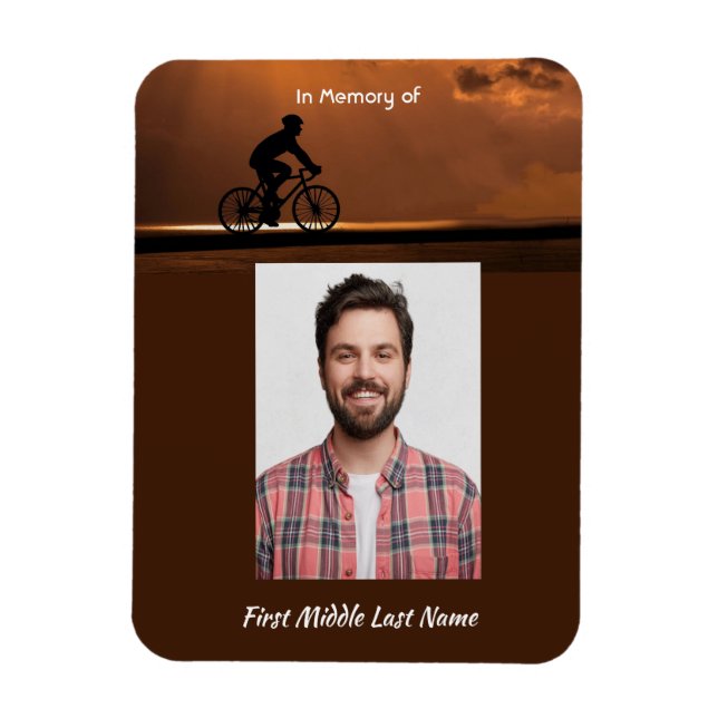 Ímã Lembrança Memorial Ciclismo Bicicleta (Vertical)