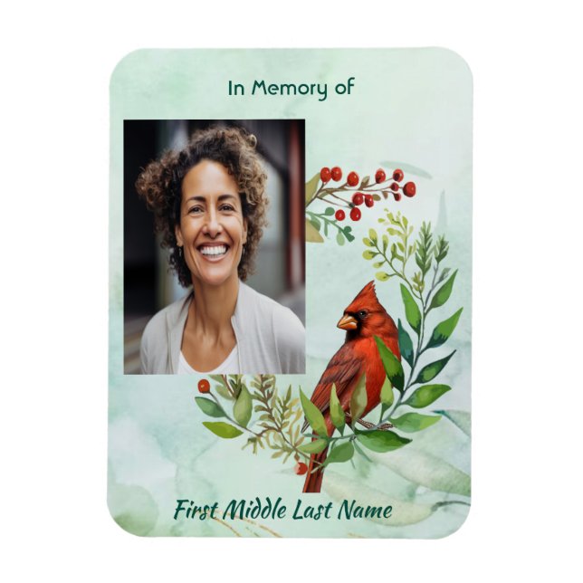 Ímã Lembrança Memorial Cristã Cardinal Bird (Vertical)