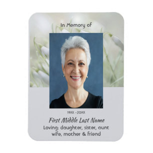 Ímã Lembrança Memorial Flores de Neve