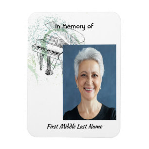 Ímã Lembrança Memorial Músico de Piano de Música