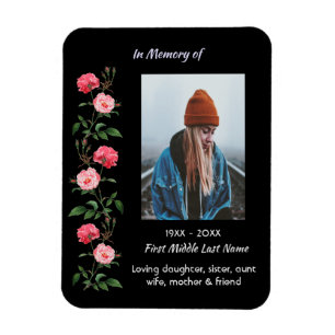 Ímã Lembrança Memorial  Rosas Jardim Flores