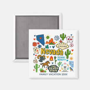 Imã Lembrança Personalizada da Viagem Familiar em Neva