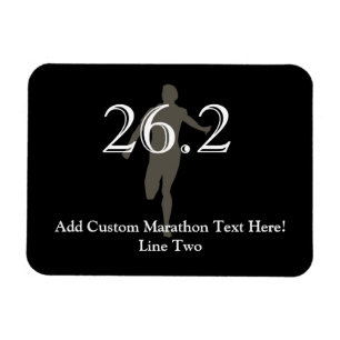 Ímã Lembrança personalizada do corredor de maratona