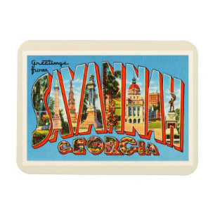Ímã Lembrança velha das viagens vintage de Geórgia G