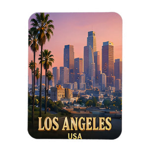 Ímã ✈️ Lembranças de Los Angeles Califórnia 🌴
