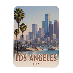 Ímã ✈️ Lembranças de Los Angeles Califórnia 🌴