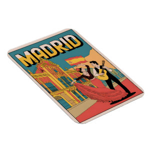 Ímã Lembranças e presentes flaminco Vintage Madrid Esp