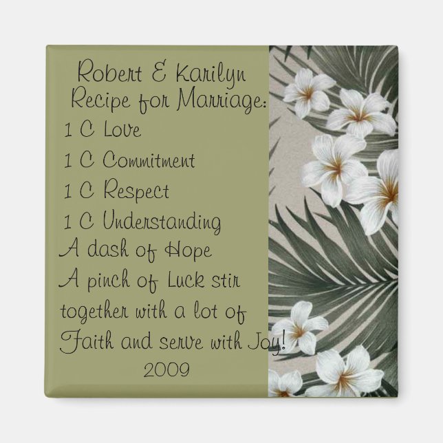 Imã Lembrancinhas de casamento (Frente)