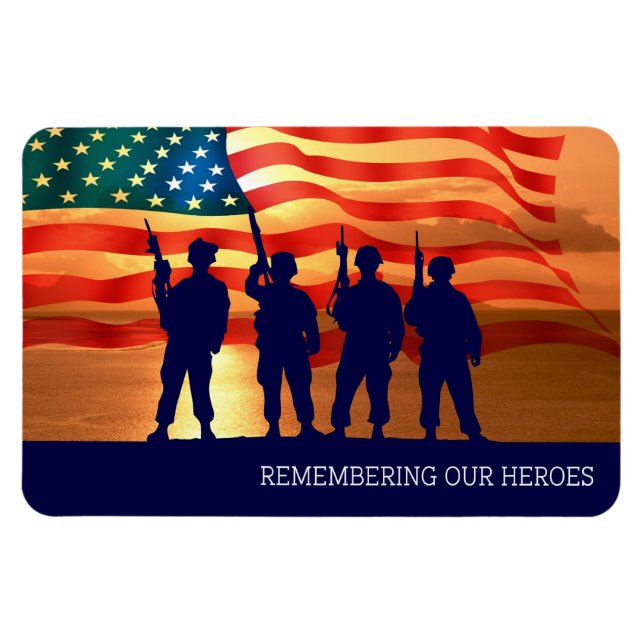Ímã Lembrando Nossos Heróis. Militar (Horizontal)