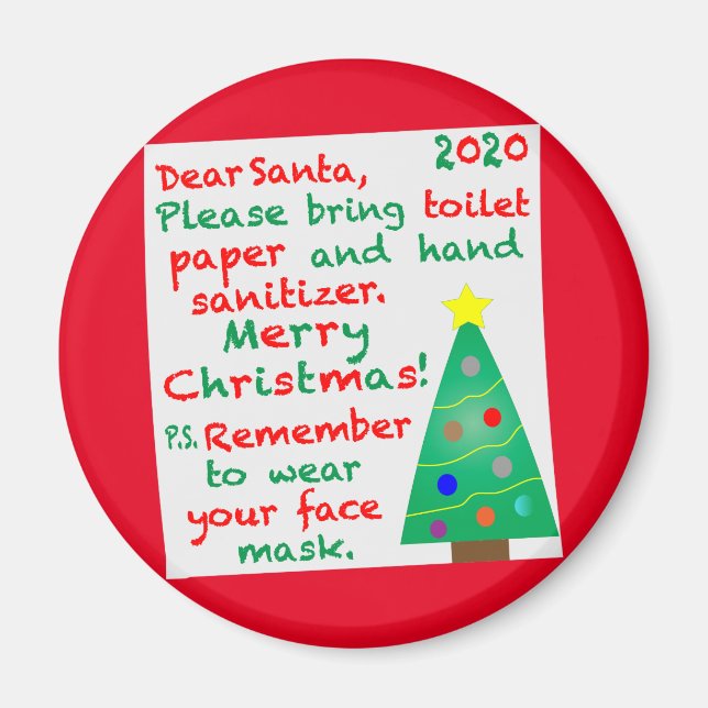 Imã Lembrando o Natal de 2020 (Frente)