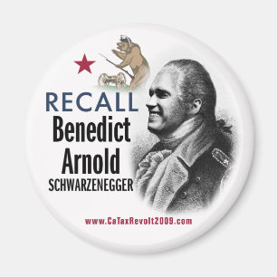 Imã Lembre Benedict Arnold Schwarzenegger Magnet