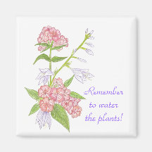 Lembre-se de aquecer o ímã das plantas