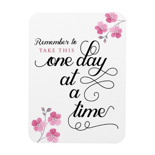 Ímã Lembre-se de levar isso um dia de cada vez (Vertical)