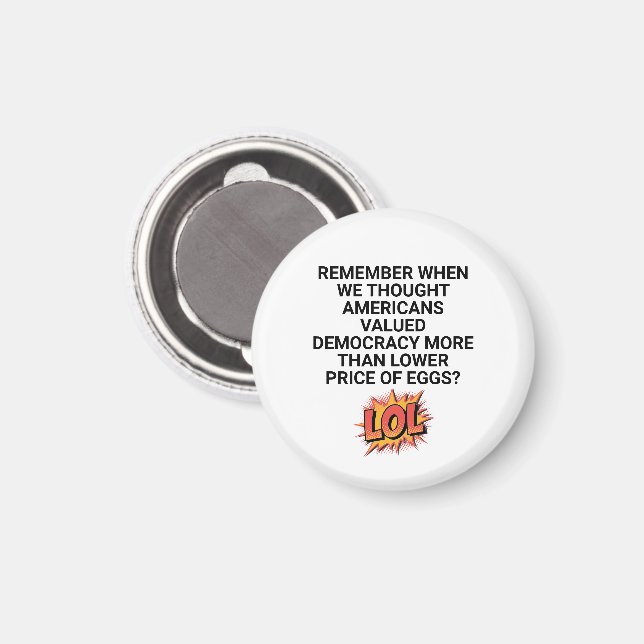 Imã Lembre-se quando pensamos em Preço Menor (Front/Back)