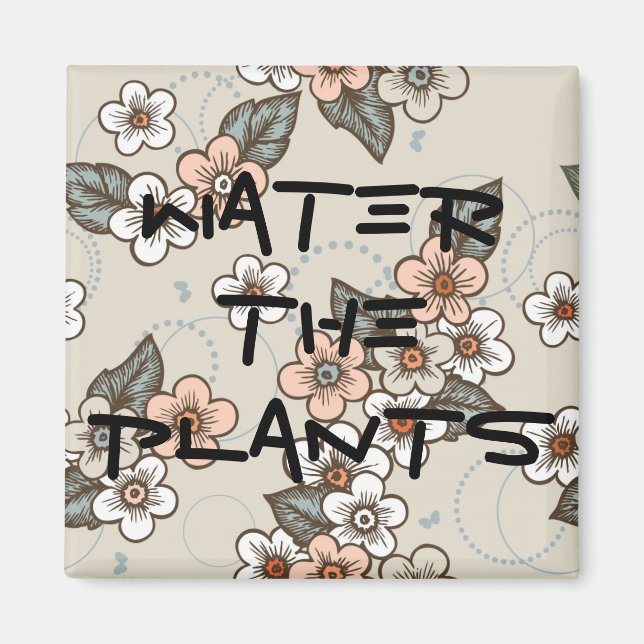 Imã Lembrete Das Plantas (Frente)