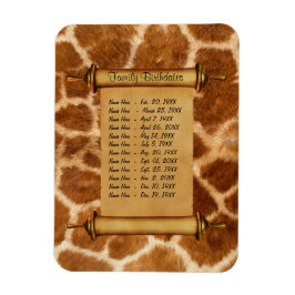 Ímã Lembrete de aniversário da família magnética - Per