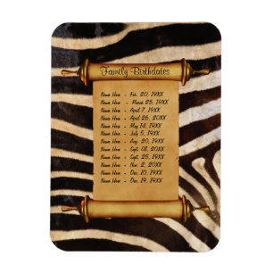 Ímã Lembrete de aniversário da família magnética - Per