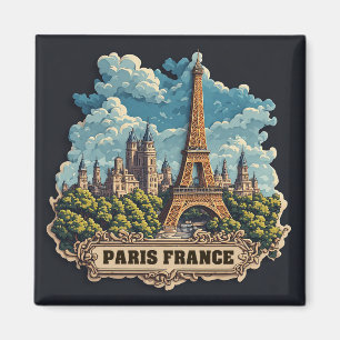 Imã 🧲 Lembrete de Férias em Paris França Para Fãs de