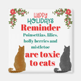 Imã Lembrete de Natal para Amantes de Gatos