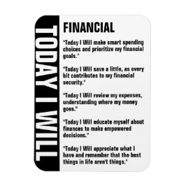 Ímã Lembrete de Objetivos de Atendimento Financeiro Pe