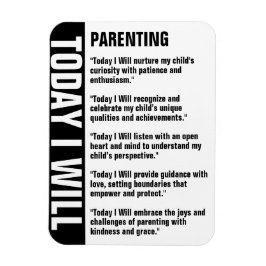 Ímã Lembrete de Objetivos de parentalidade Personaliza