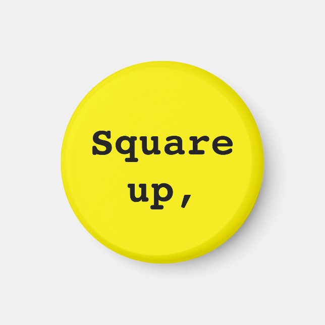 Imã Lembrete de prática de trocadilho Wing (2 de 3 íco (Frente)