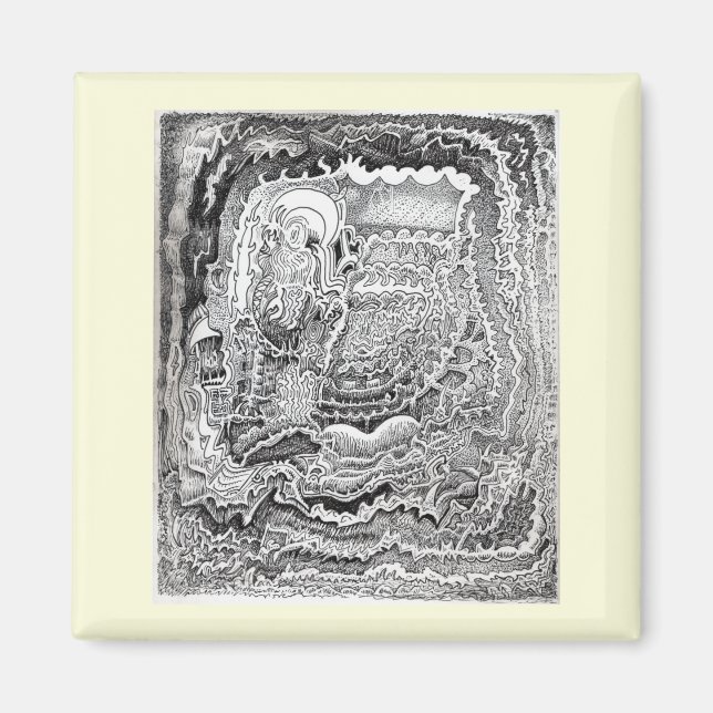 Imã Lembrete do Cérebro Antigo (Frente)