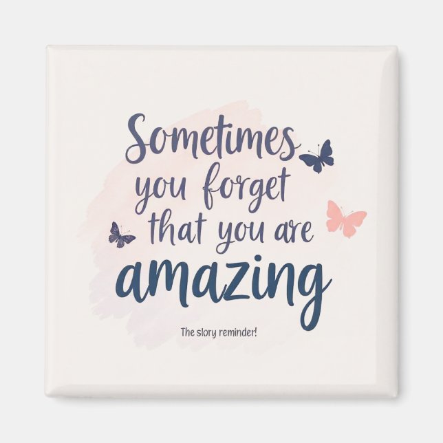 Imã Lembrete Incrível - Cotação Inspiracional (Frente)