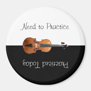 Imã Lembrete Reversível de Prática de Violina Exclusiv