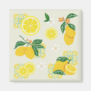 Imã Lemon Floral