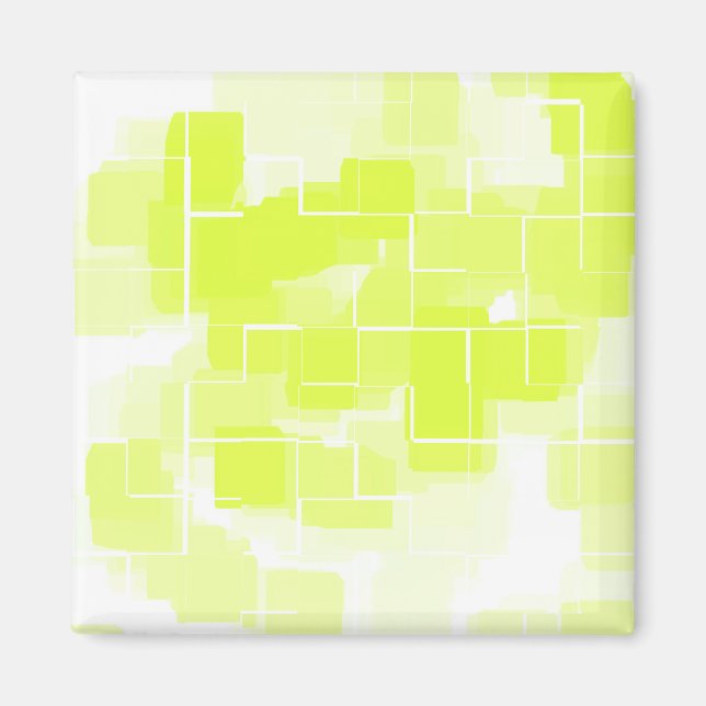 Imã "Lemon Meringue" Arte Geométrica (Frente)