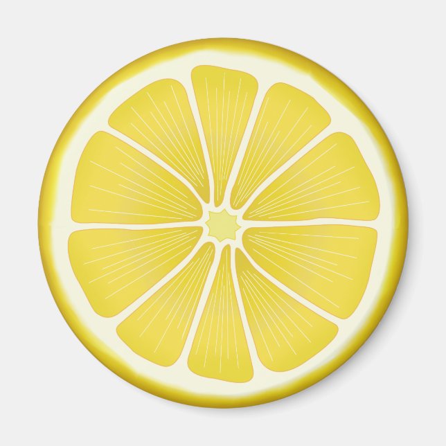 Imã Lemon Slice Citrus Sunshine (Frente)
