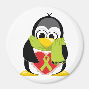 Imã Lenço do pinguim da fita do verde limão