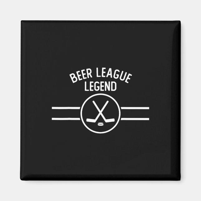 Imã Lenda da Liga de Beer Hóquei no Gelo Inline Engraç (Frente)
