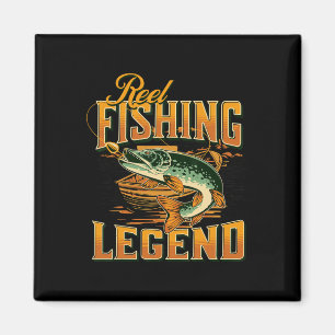 Imã Lenda da Pesca com Carretilha Antiga Pescaria Lúci