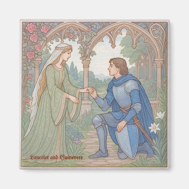 Imã Lenda de Lancelot e Guinevere (Frente)