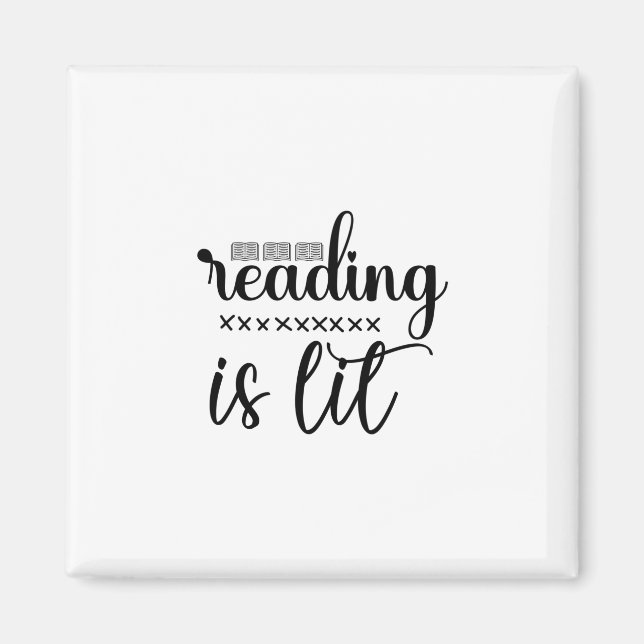 Imã Lendo Arte Ler é Lit (Frente)