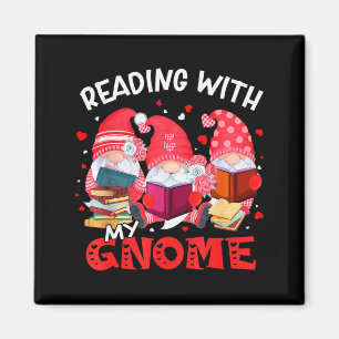 Imã Lendo Com Meus Gnomies Livros Bibliotecário Profes