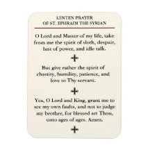 Lenten Prayer of Ruas. Ephraim, o sírio