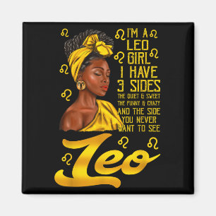 Imã Leo Afro Black Woman É o meu Sinal Zodiac de Anive