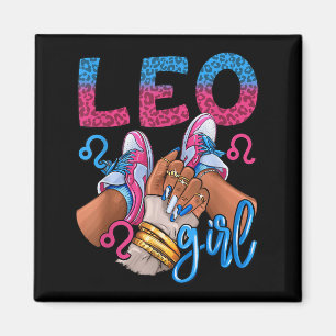 Imã Leo Black Girl Birth Sneakers Zodia Unhas