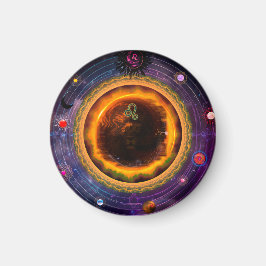 Imã Leo Horoscope Magnet