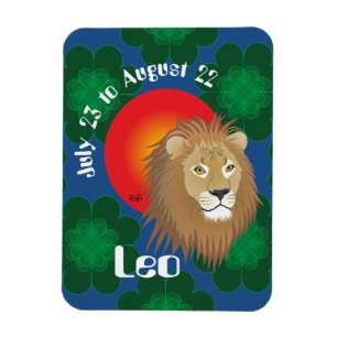 Ímã Leo July 23 to agostos 22 Premium Flexi íman