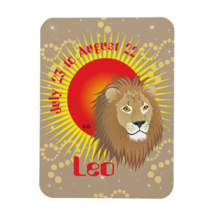 Ímã Leo July 23 to agostos 22 Premium Flexi íman
