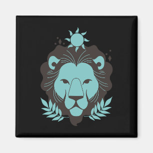 Imã Leo Lion Halloween Astrologia do Horoscópio Zodiac