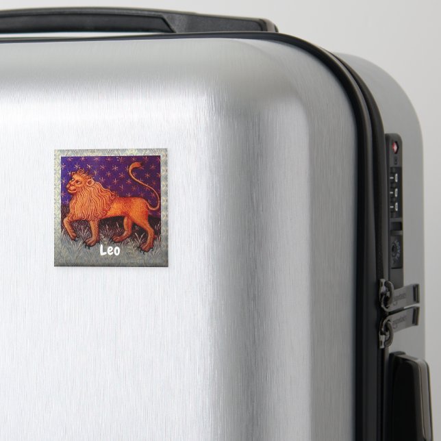 Imã Leo Lion Zodiac Sinal Festa de aniversário Horoscó (In Situ (Luggage))