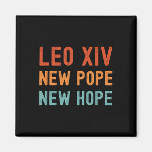 Imã Leo Xiv Novo Papa Nova Esperança Retrô Cores Vinta